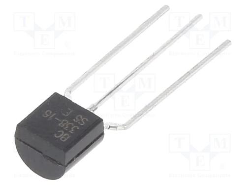 Trans&iacute;stor: NPN, bipolar, 25V, 0,8A, 625mW, TO92