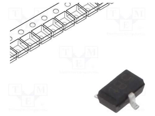 Transístor: PNP, bipolar, 45V, 0,5A, 250mW, SC70,.