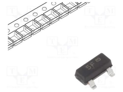 Transístor: PNP, bipolar, 25V, 0,5A, 0,3W, SOT23