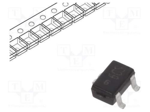 Transístor: NPN, bipolar, 45V, 0,5A, 200mW, SOT323