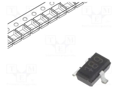 Transístor: NPN, bipolar, 45V, 0,5A, 200mW, SC70,.