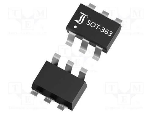 Transístor: PNP x2, bipolar, 65V, 0,1A, 250mW, SO.
