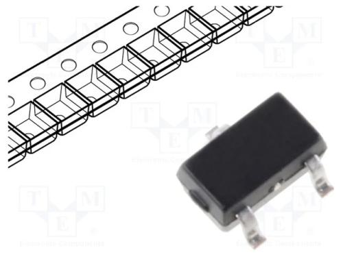 Trans&iacute;stor: N-MOSFET, unipolar, 100V, 0,17A, 0,2W.