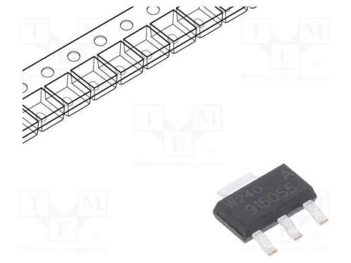 Trans&iacute;stor: N-MOSFET, unipolar, 55V, 3A, Idm: 22A.