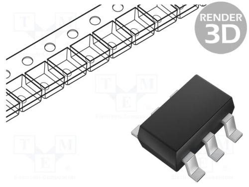 Transístor: NPN x2, bipolar, BRT, 50V, 70mA, 200m.