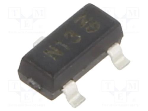 Transístor: NPN, bipolar, BRT, 50V, 50mA, 200mW, .