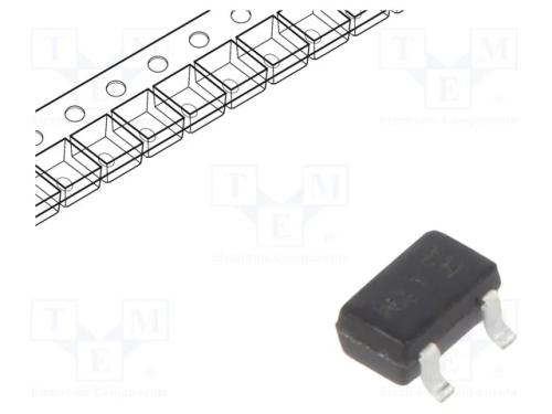 Transístor: NPN, bipolar, BRT, 50V, 0,1A, 200mW, .
