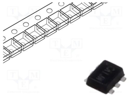 Trans&iacute;stor: N/P-MOSFET, unipolar, 20/-20V, 0,63/-.
