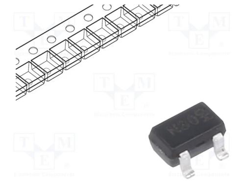 Trans&iacute;stor: N-MOSFET, unipolar, 30V, 2,1A, Idm: 1.
