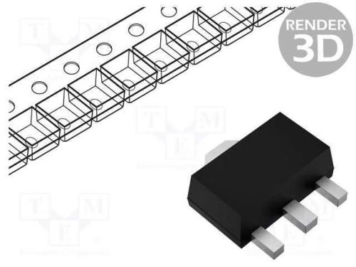 Transístor: NPN, bipolar, BRT, 50V, 0,1A, 150mW, .