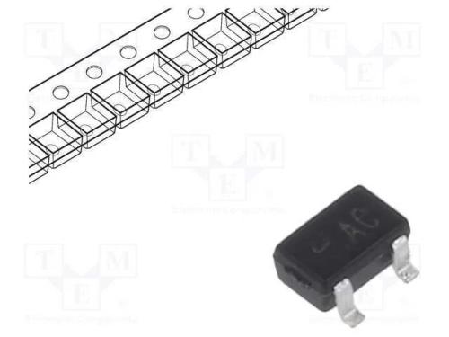 Transístor: Pnp; Bipolar; Brt; 50v; 0,1a; 200mw; Sot323; R1: 22ko