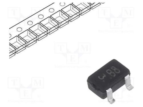 Transístor: Npn; Bipolar; Brt; 50v; 0,1a; 200mw; Sot323; R1: 10ko