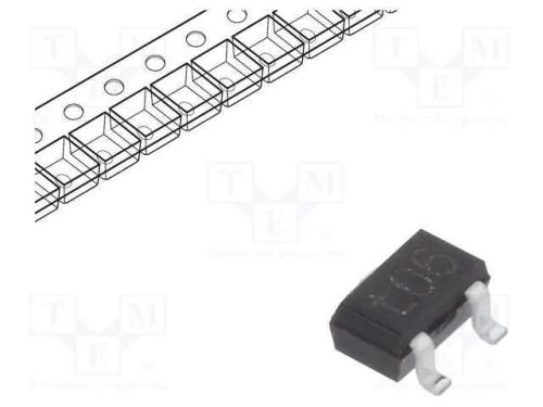 Transístor: NPN, bipolar, BRT, 50V, 0,1A, 200mW, .