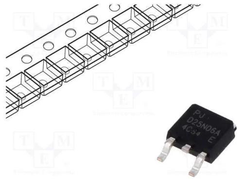 Trans&iacute;stor: N-Mosfet; Unipolar; 60v; 25a; Idm: 100a; 40w; To252aa