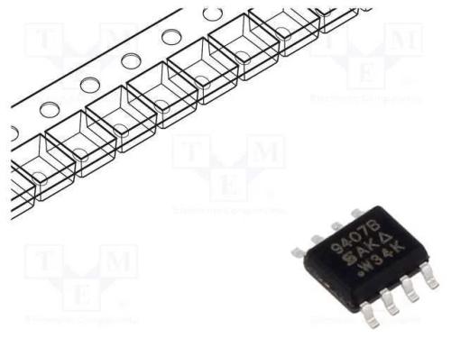Trans&iacute;stor: P-Mosfet; Trenchfet&reg;; Unipolar; -60v; -4,7a; Idm: -20a