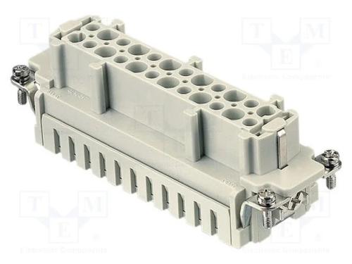 Conector: retangulares, fêmea, Han ES, PIN: 24, t.