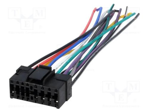 Conectores, com cabos, JVC, PIN: 16