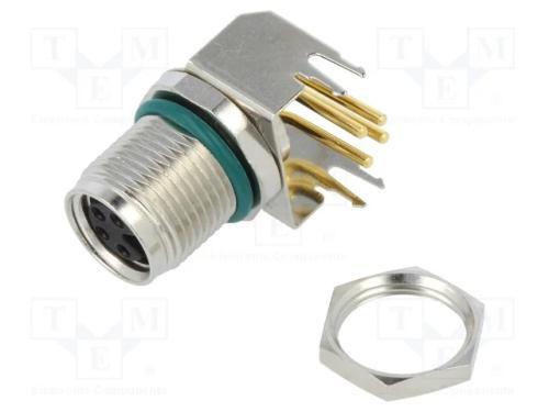 Conector: M8, fêmea, PIN: 4, angulares 90, para P.