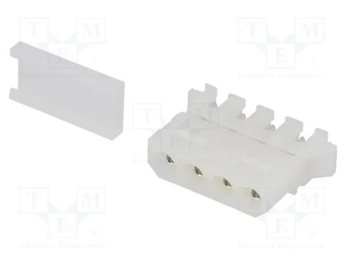 Ficha, fio-placa, fêmea, PIN: 4, com cabo, IDC, 6.