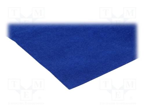 Tecido de estofo, 1500x700x3mm, azul, autocolante