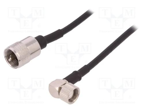 Cabo com Ficha, 6m, Lc27,Uhf