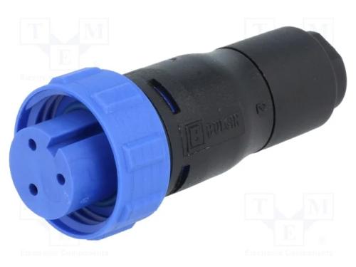 Conector: redondos, ficha, fêmea, PIN: 3, sem con.