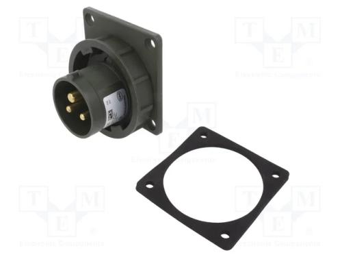 Conector: de alimentação AC 3 fases, tomada, mach.