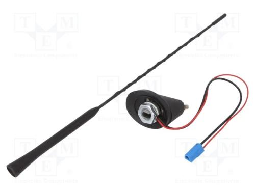Antena, de Teto, 0,4m, Am,Fm, Opel, com Reforçamento, 0,3m, 12vdc