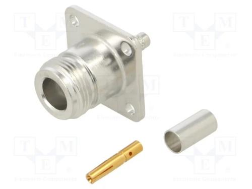 Tomada, N, fêmea, simples, 50O, cerrar, PTFE, dou.