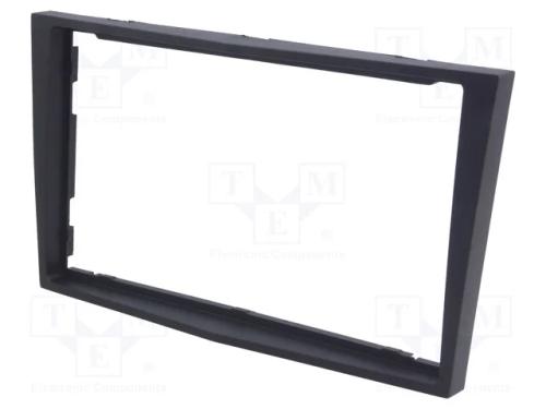 Moldura do rádio, Opel, 2 DIN, preta