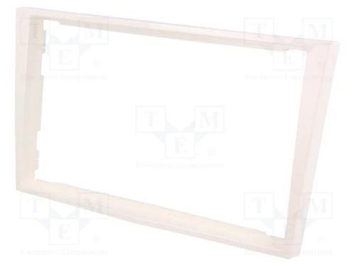 Moldura do rádio, Opel, 2 DIN, branco (pérola)