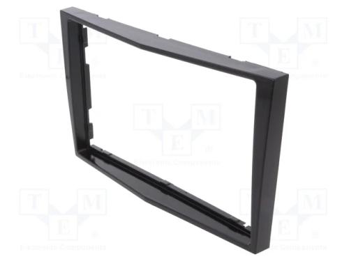 Moldura do rádio, Opel, 2 DIN, preto brilhante