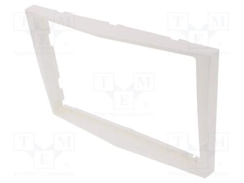 Moldura do rádio, Opel, 2 DIN, branco (pérola)
