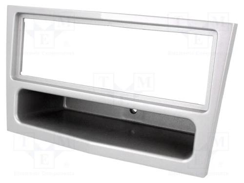 Moldura do rádio, Opel, 1 DIN, prateado