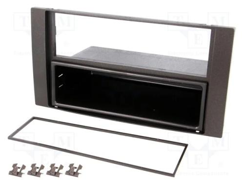 Moldura do rádio, Ford, 2 ISO, preta