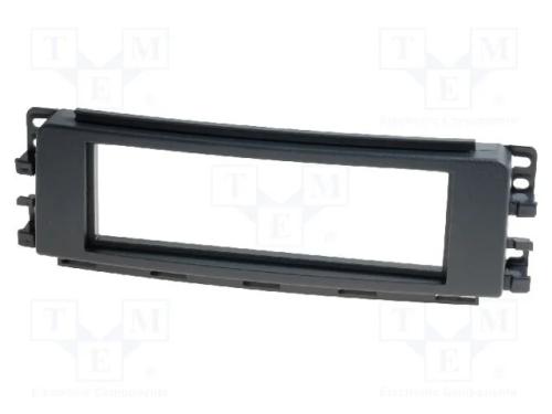 Moldura do rádio, Smart, 1 DIN, preta