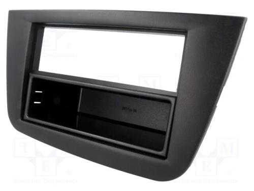 Moldura do rádio, Seat, 2 ISO, preta