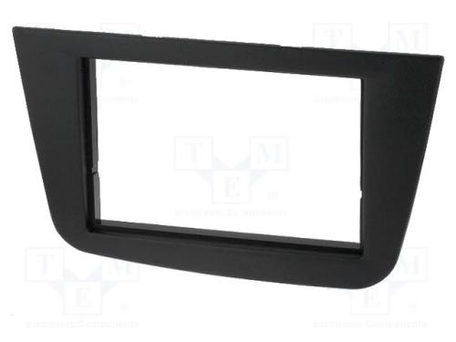 Moldura do rádio, Seat, 2 DIN, preta