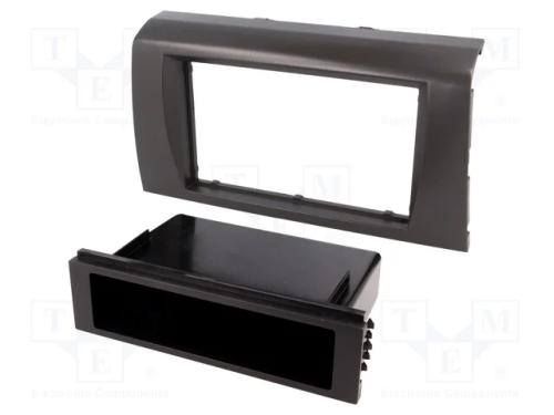 Moldura do rádio, Suzuki, 2 DIN, preta