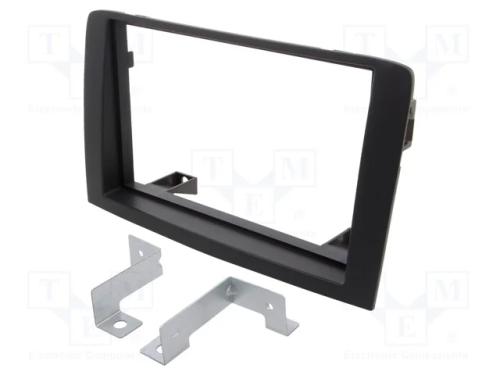 Moldura do rádio, Fiat,Lancia, 2 DIN, cinzenta