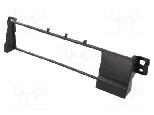 Moldura do rádio, BMW, 1 DIN, preta