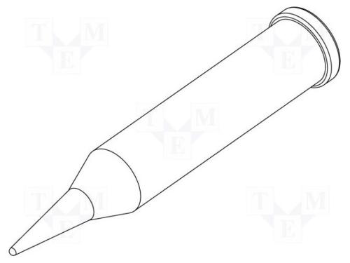 Ponta, Cónico,Alongado, 0,6mm, para Soldador,À Estação de Solda