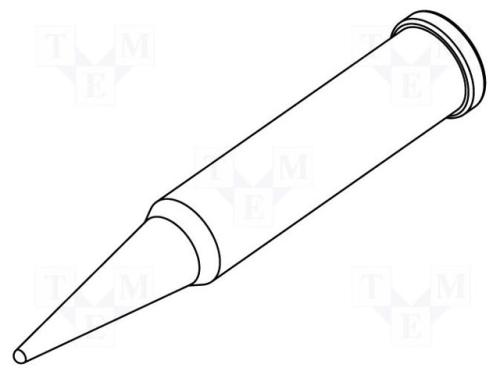 Ponta, Cónico,Alongado, 0,8mm, para Soldador,À Estação de Solda