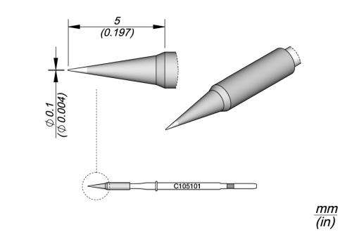 Cartucho Cónico Ø 0,1