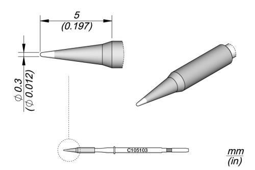 Cartucho Cónico Ø 0,3