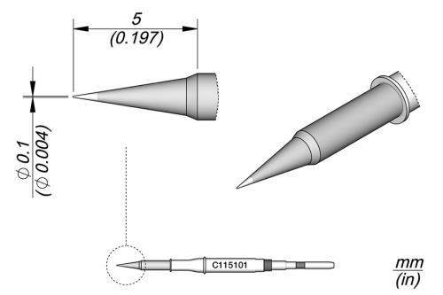 Cartucho Cónico Ø 0,1