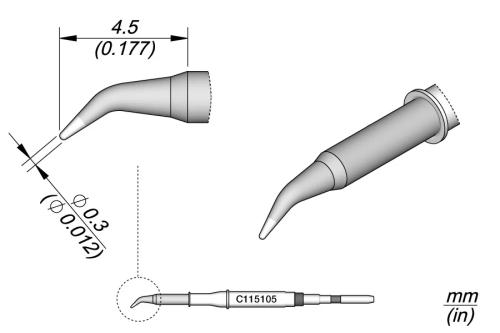 Conical Bent Ø 0.3