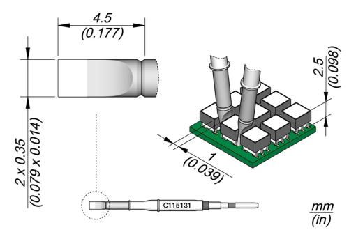 Blade Cartridge 2 X 0.35