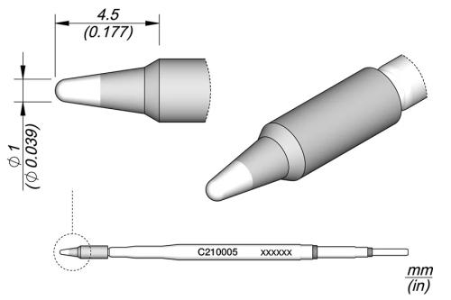 Conical Cartridge Ø 1
