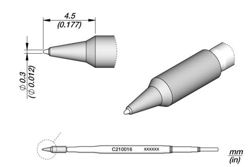Cartucho Cónico Ø 0,3